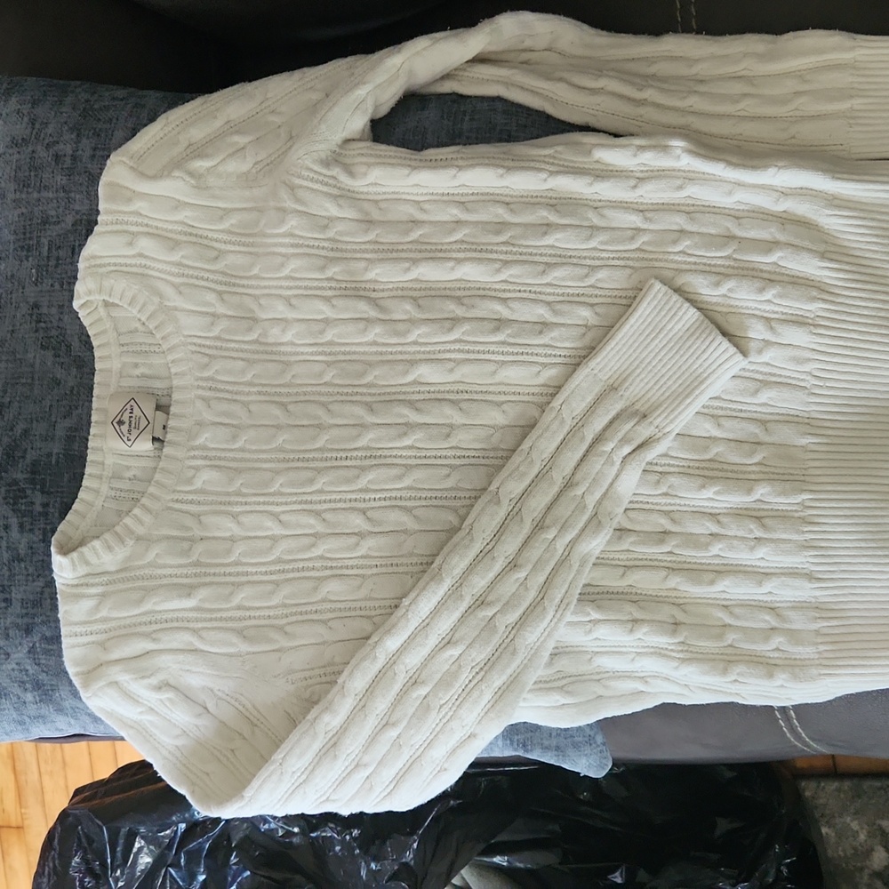 Cable-knit sweater